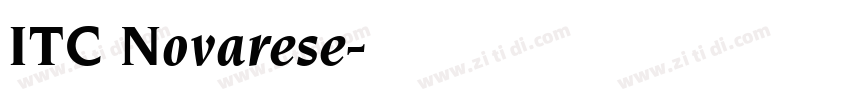 ITC Novarese字体转换